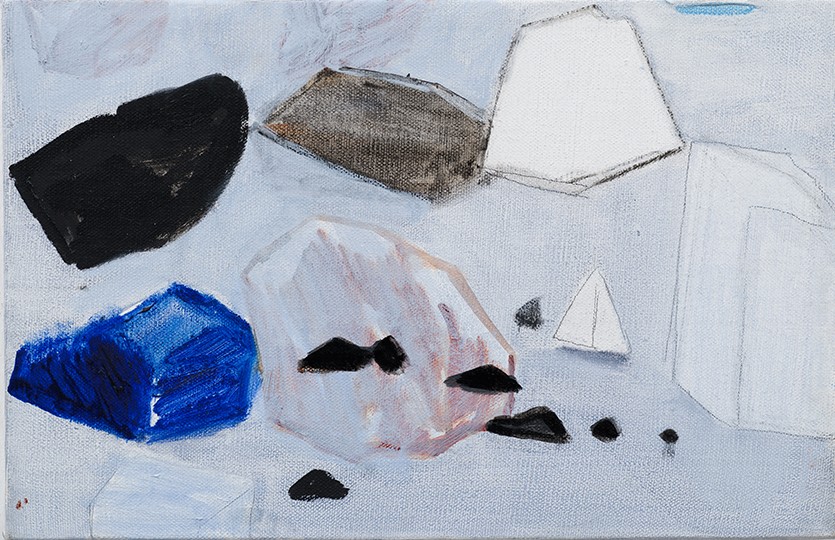 岩石 No.4 Rock No.4，2018，布面油画 oil on canvas，32×50cm